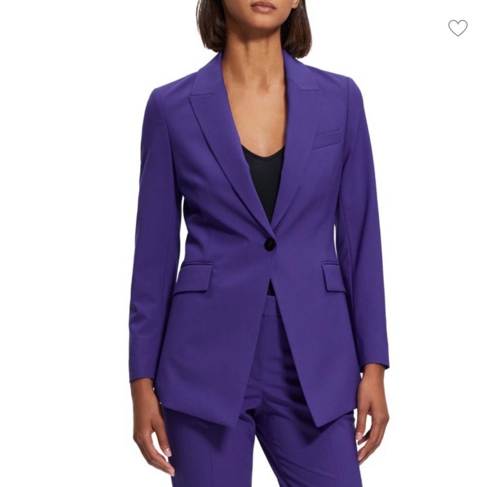 Theory Purple Blazer & Suit Jacket